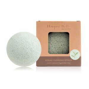 HARPER BELLE BEAUTY Organic Konjac Sponge | Green Tea